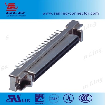 Female Type copper alloy DB Straight Right Angle SCSI 26Pin Connector