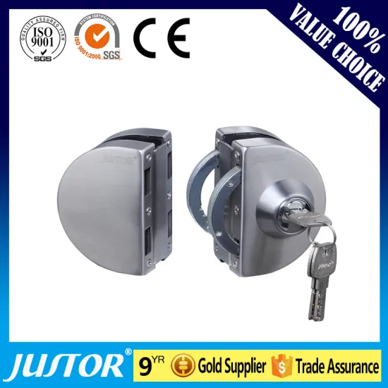 Durable factory direct supply stainless steel double glass door lock JU-W506