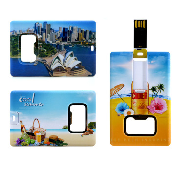 Ouvre-bouteille Clé USB à carte personnalisée