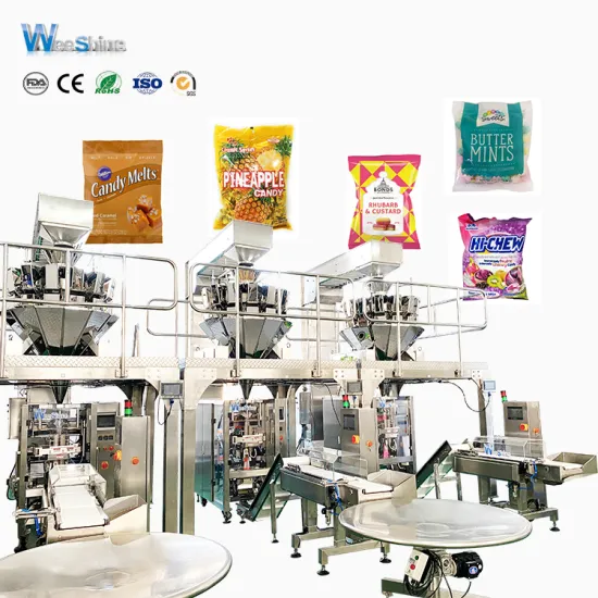 Automatic vertical chocolate and candy packing machine
