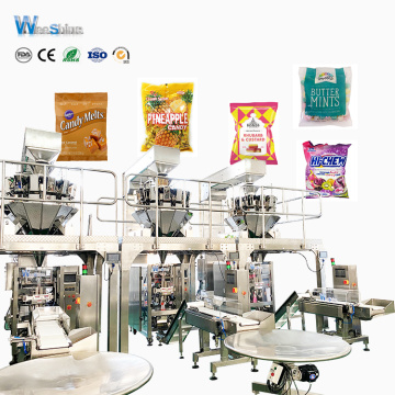 Automatic vertical chocolate and candy packing machine