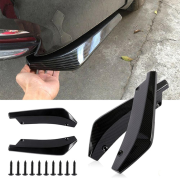 Parti automatici universali ABS Spoiler diffusore laterale posteriore - AUSO 2pcs labbro paraurti protettore graffio