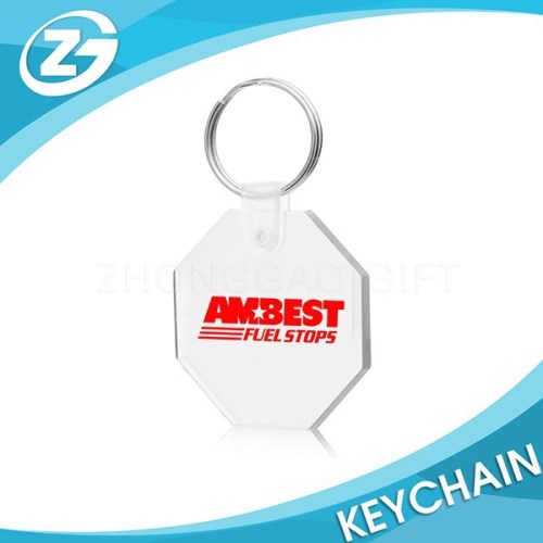 Promotional Clear Plastic Keychains for Gift