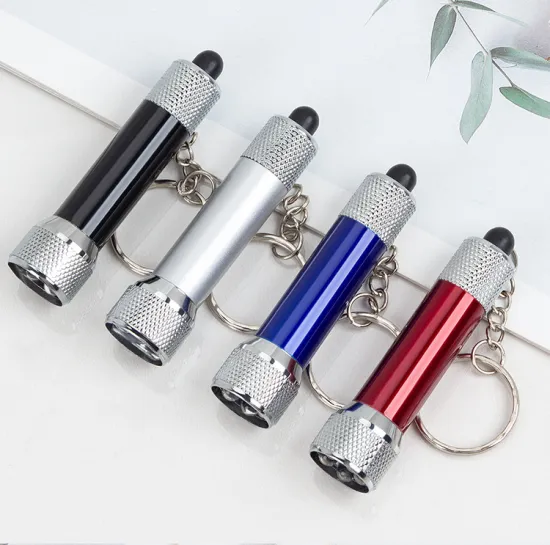 Hot Selling Promotional Keyring Flashlights: Custom 5 LED Mini Torch with Aluminum Keychain