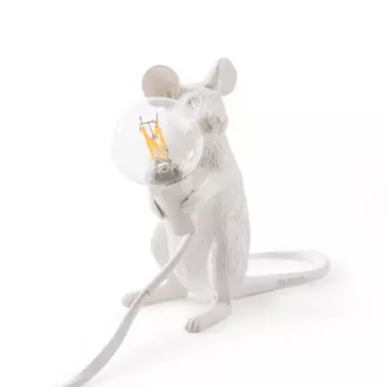 Creativity Modern Resin Mouse Table Lamp Lamps Desk Kids' Room Decor LED Night Lights