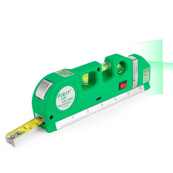Multipurpose Rechargeable Laser Level with Metric Rulers for Home Projects