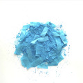 Blue Powder and Paper Mixed