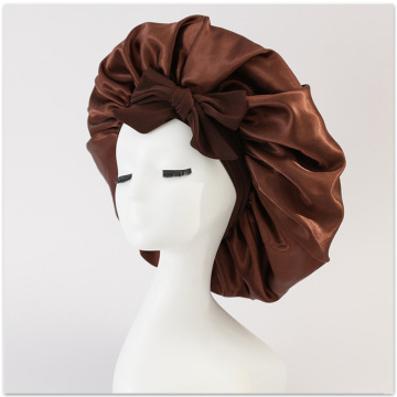 European and American Classic Bath Satin Night Bonnet