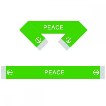 Peace Scarf Flag Football Team Scarf Soccer Fans Scarf