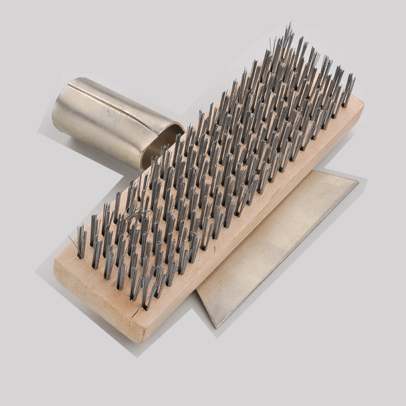 2014 the newest US style steel or brass wire brush with scraper SJIE3026