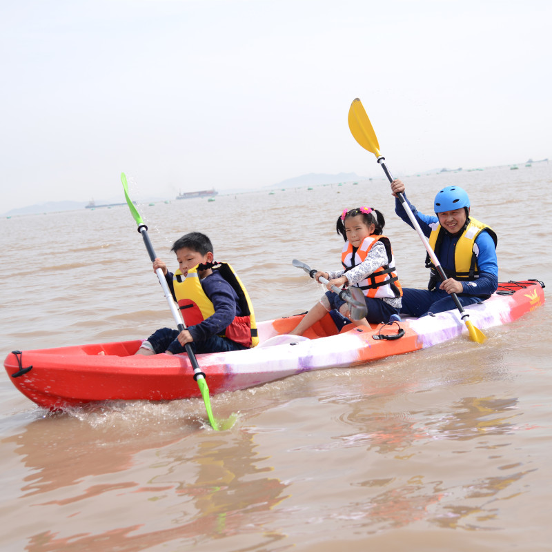 Wholesale Hot Selling Three Person Fishing Kayak Family Boat