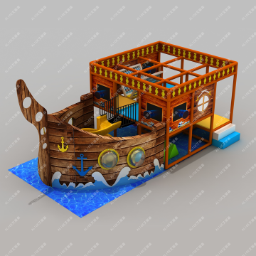 Kid's Furniture and Play Equipment: Interactive Software, Ball Pool, Slide, and Drilling Combination for Children's Indoor Playgrounds