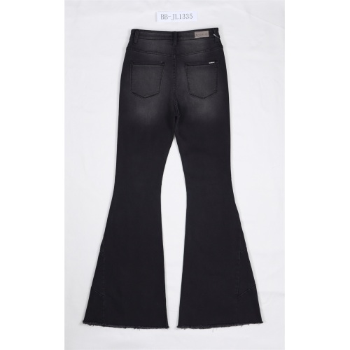 Washed Flared Jeans Black Jeans Wholesale