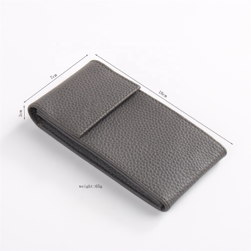 Leather Luxury Customized Snap Watch Display Storage Pouch