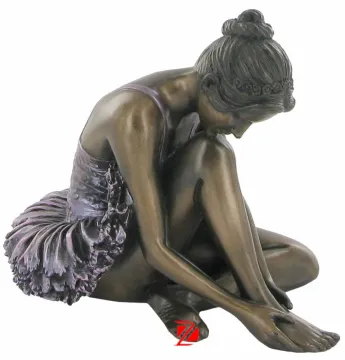Life size bronze ballet girl statue dancer sculpture