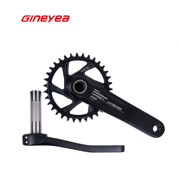 34T 1x Mountain Bike Crankset 170mm Aluminum Alloy Narrow Wide Chainring 24mm CrMo Integrated Spindle MC660