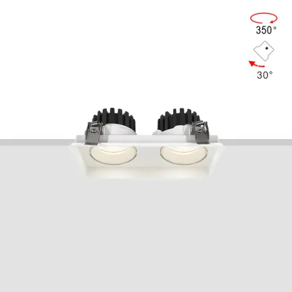 Adjustable LED Recessed Downlight - Spotlights 10W 15W 25W Double Head