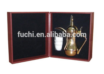 1.2L Stainless Steel Tea & Coffee Pot Dallah With Cup For Ramadan Gifts