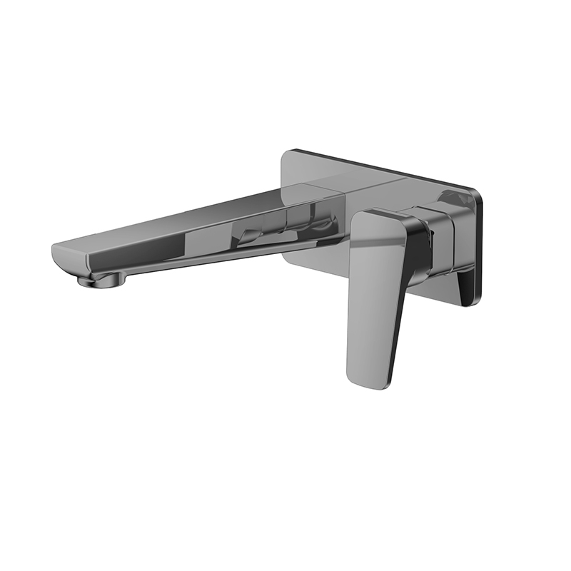 Single Lever Basin Mixer For Concealed Installation Wall-Mounted With Lever Handle And Spout