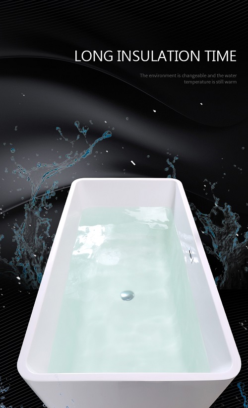 acrylic bathtub for adult solid surface rectangular massage tub