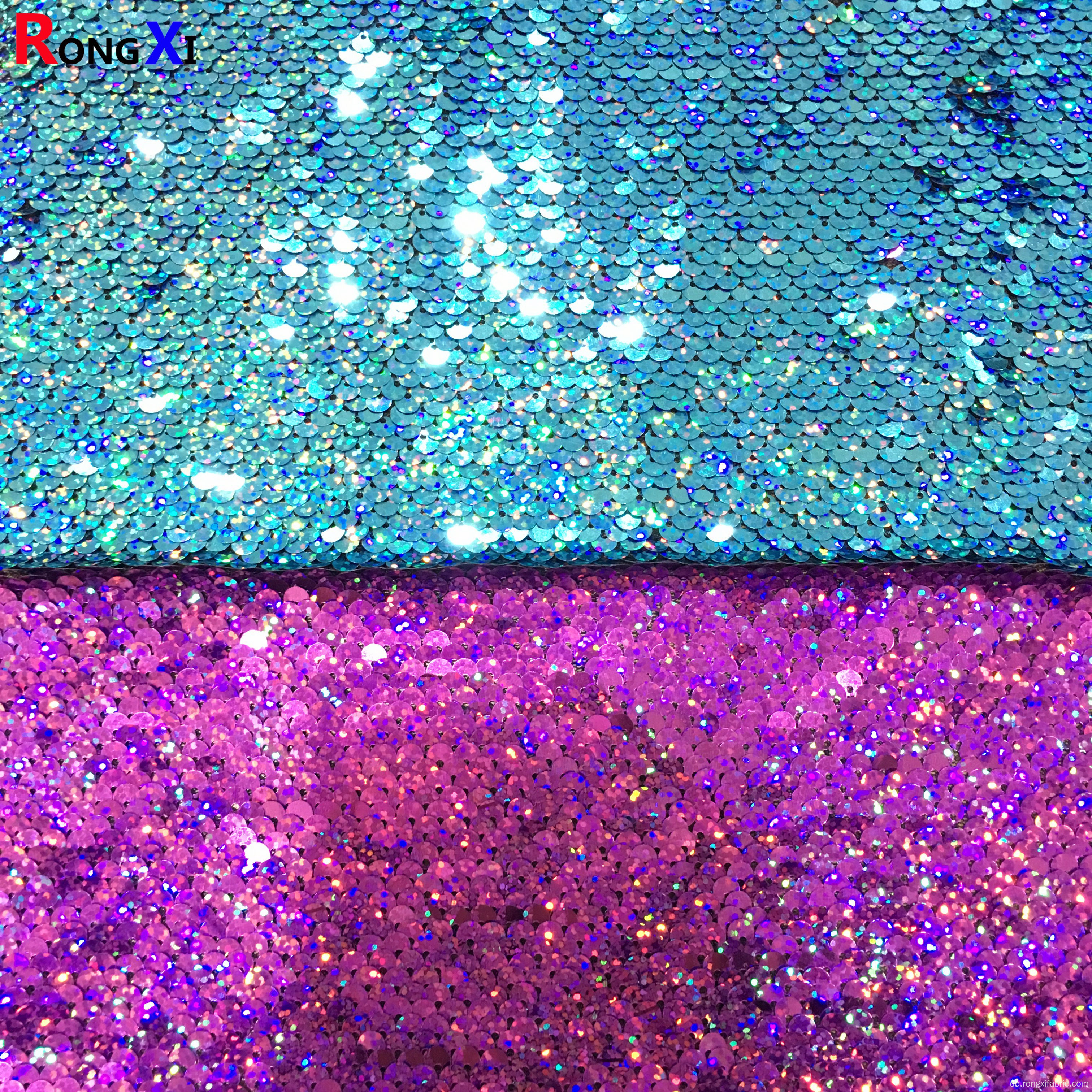 5MM Dream Laser Bling marineblauer Paillettenstoff