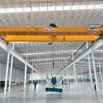 Customized 40 Ton European Bridge Crane Rail Traveling Double Girder Overhead Crane