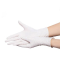 Guantes de nitrilo de examen médico sin polvo blanco