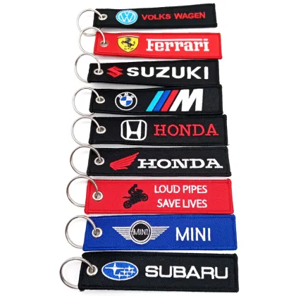 Flight Embroidered Key Fob Pilot Key Tag Keychain