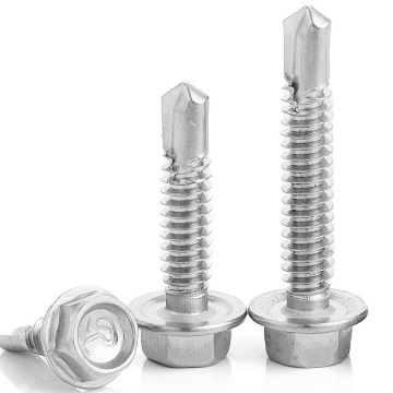Carbon steel Hex self drilling screw in stock