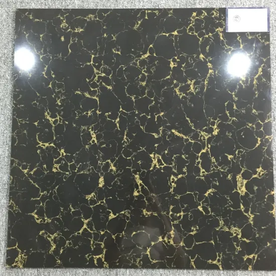 pulati polished porcelain black gold ceramic tile