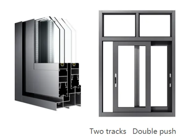 Aluminum sliding windows