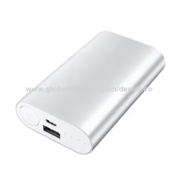 4000mAh grade A 18650 Li-ion battery power bank, metal case, compact size, 5V 1A output