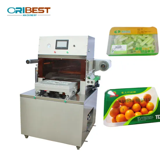 Modified Atmosphere Bread Tray Carton Packaging and Sealing Machine for Nitrogen Food Packaging