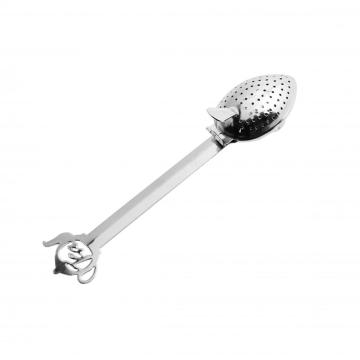 snap ball tea strainer with handle