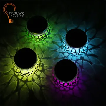 Outdoor garden home decoration lamp Amorphous solar panel mosaic lamp