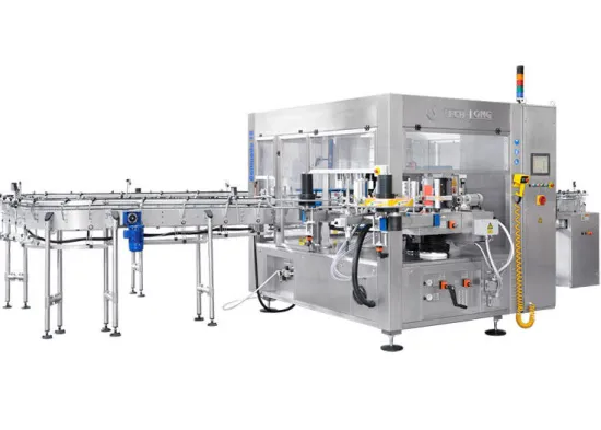 Glass / Metal / Pet Round Bottle Labeling Machine For Water Juice Beverage