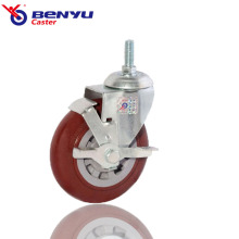 High Quality Polyurethane Brake Caster Industrial Casters