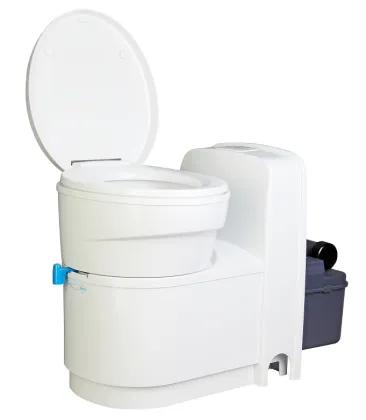 Gravity Flushing Cassette Toilet Anti-Stinky with Roller Waste Holding Tank for RVs and Yachts W5000