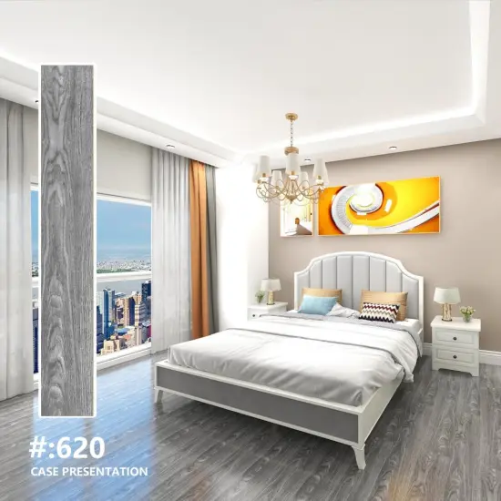 Spc Flooring Wood Grain Click&Lock Vinyl Floor Planks