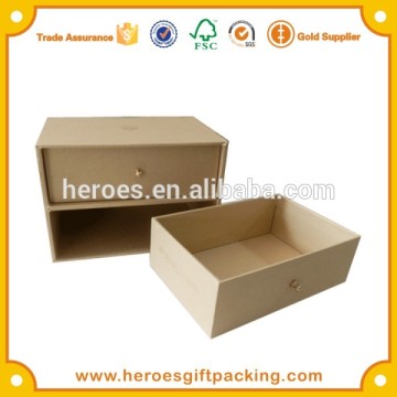 Trade Assurance Custom High Quality Storage Drawer Kraft Paper Box
