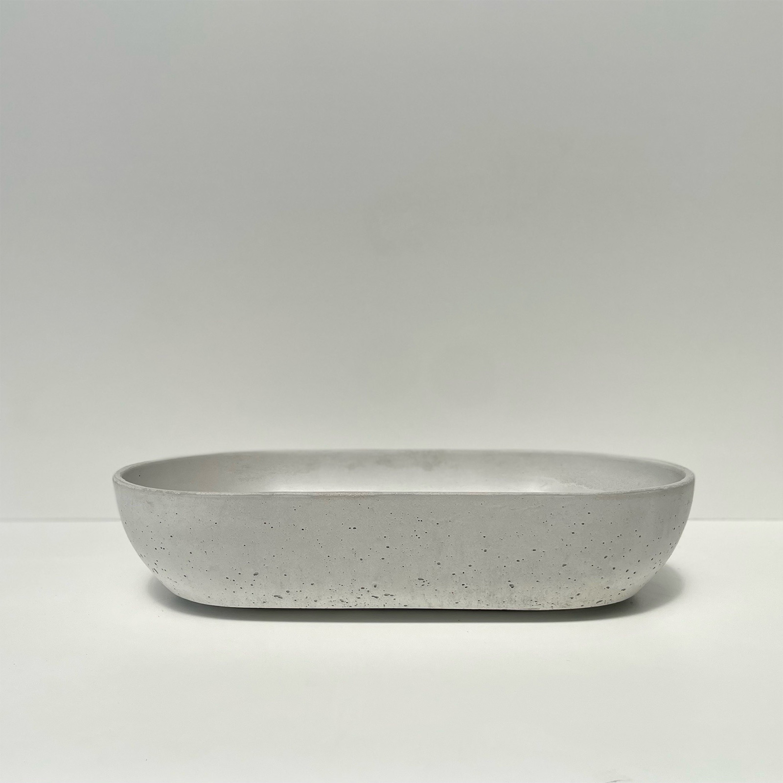 Elegant Unique Oval Concrete Basin