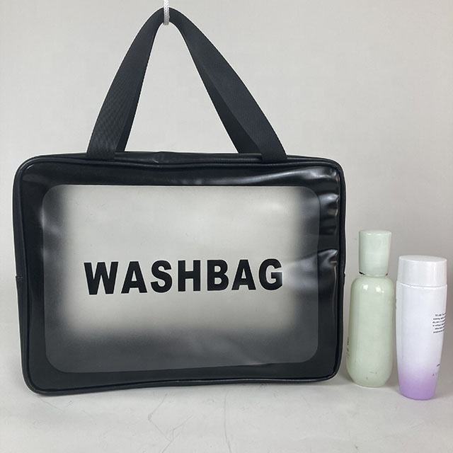 Clear PVC Stand Up Cosmetic Sac