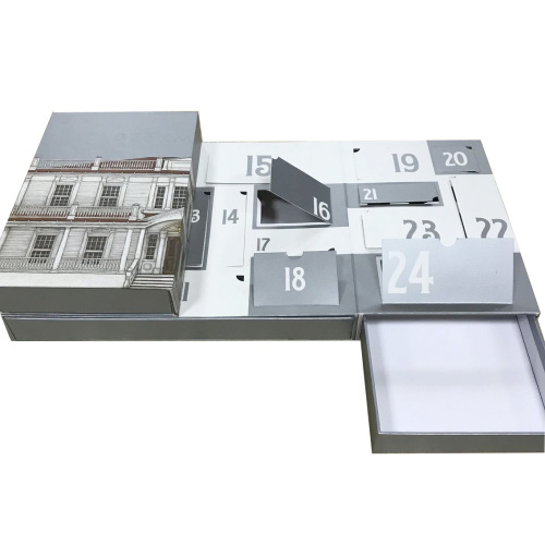 24 drawers advent calendar packaging box for cosmetic
