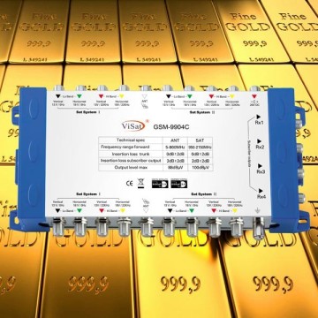Multi dish switch with low insertion loss