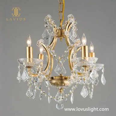Villa light luxury custom crystal chandelier Living room staircase corridor custom crystal candle chandelier