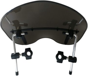 FATECIM Windshield for Harley Davidson Touring, Softail, Dyna, Sportster & Road Glide (Smoke)