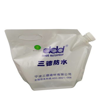 Custom transparent liquid spray bag plastic stand-up bag