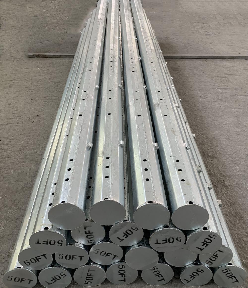 69kv 50FT transmission steel pole