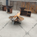 Large Wood Burning Outdoor Corten Steel Fire Pits