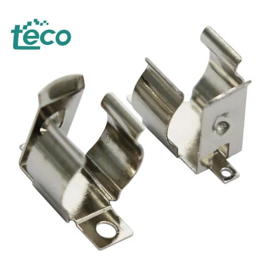 SMT Precision Stamping: Nickel Plated Spring Steel AAA Battery Clips and Holders